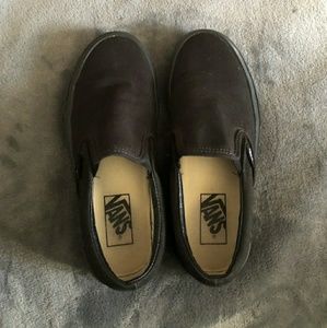 Black slip on vans